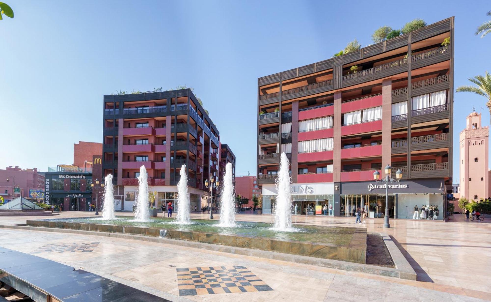 Appartement Chic Gueliz Plaza Avec Vue マラケシュ エクステリア 写真