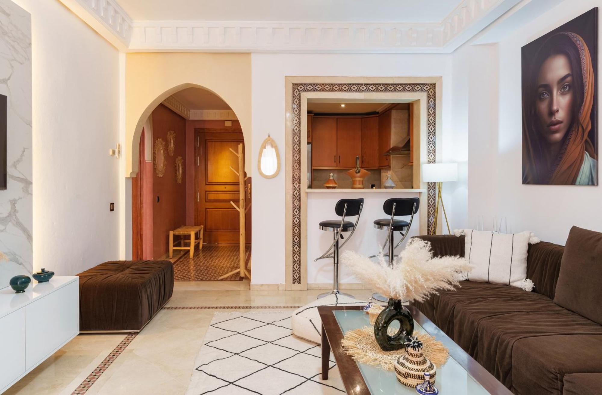 Appartement Chic Gueliz Plaza Avec Vue マラケシュ エクステリア 写真
