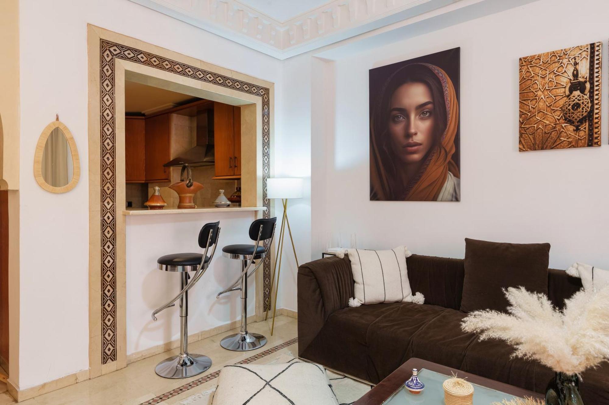 Appartement Chic Gueliz Plaza Avec Vue マラケシュ エクステリア 写真